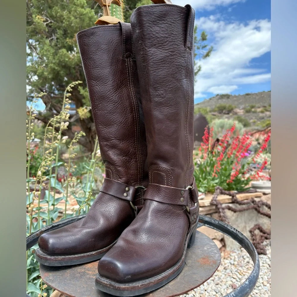 Frye 15R Tall Harness Boots - Picture 8 of 16
